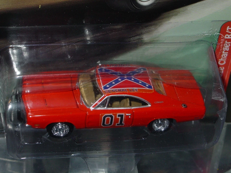 JOHNNY LIGHTNING 1969 CHARGER DUKES of HAZZARD *CUSTOM* MOVIE CAR -Orange, NICE! - Image 2 of 4