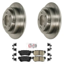 For Kia Amanti 04-06 AmeriBRAKES AmeriPRO Plain Rear Brake Kit w Ceramic Pads