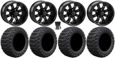 LSI Casino 10" Black Golf Wheels 22x11-10 X-Trail Tires Yamaha