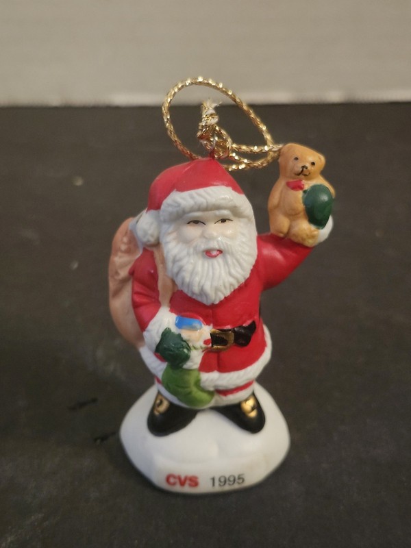 Vintage 1995 CVS Santa Traditions Ornament New