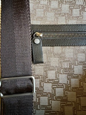 Alfred Dunhill D8 Business Bag, Umhängetasche aus Canvas und Leder, Sammlerstück