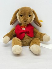 STEIFF JOLLY BUNNY WITH RED VEST 122903 12"