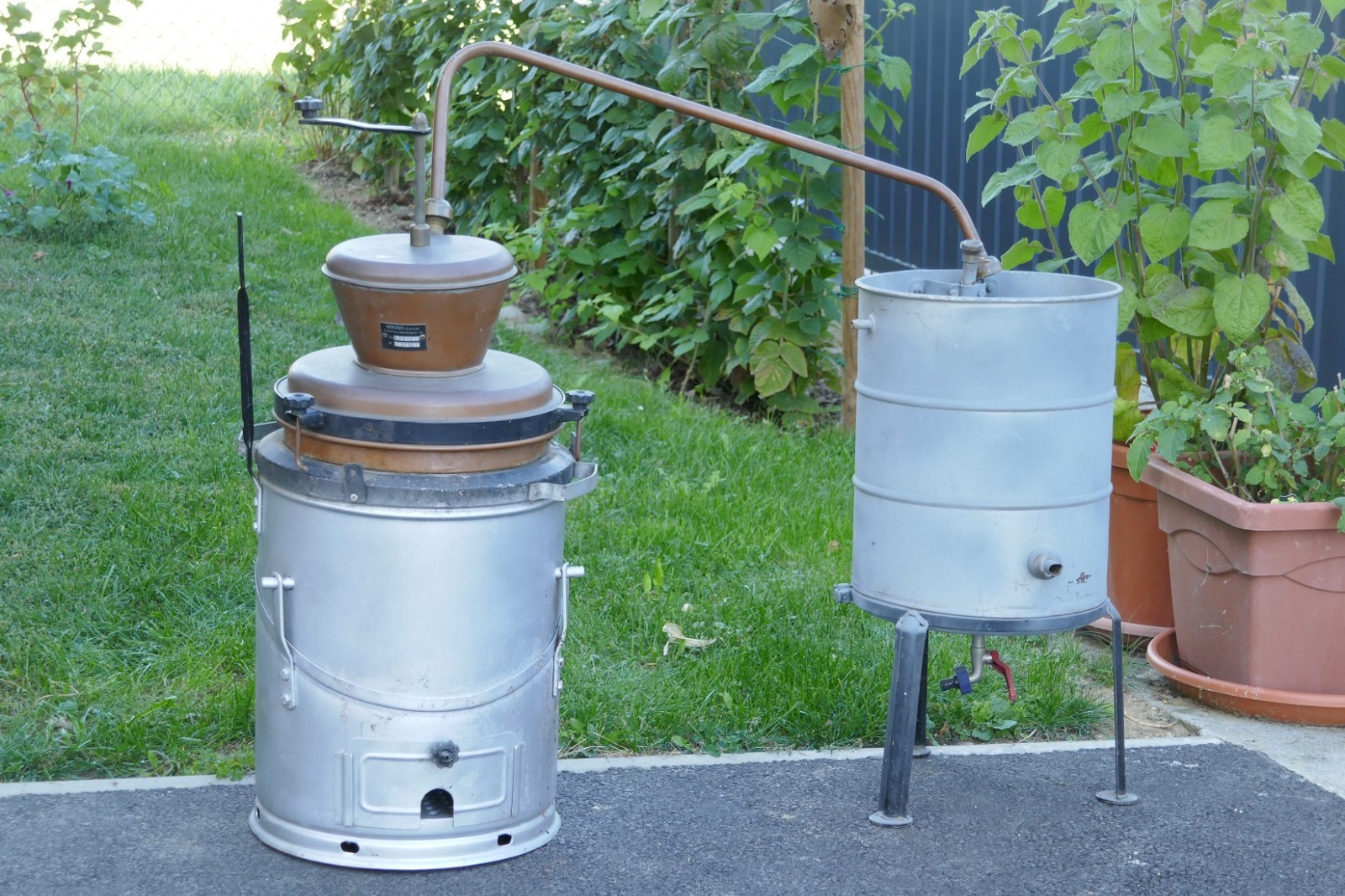 Schnapsbrennanlage Wiking Destille 30L Rührwerk & Kippkessel