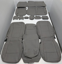 For Ford F250 F350 Crew Cab Xl Xlt Stx 2019-2022 Gray Leather Seat Covers Mb225