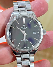 TUDOR Style 12500 Automatic Stainless Steel Black Diamond Dial Men Watch - 38mm