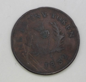 1832 Nova Scotia Penny Token