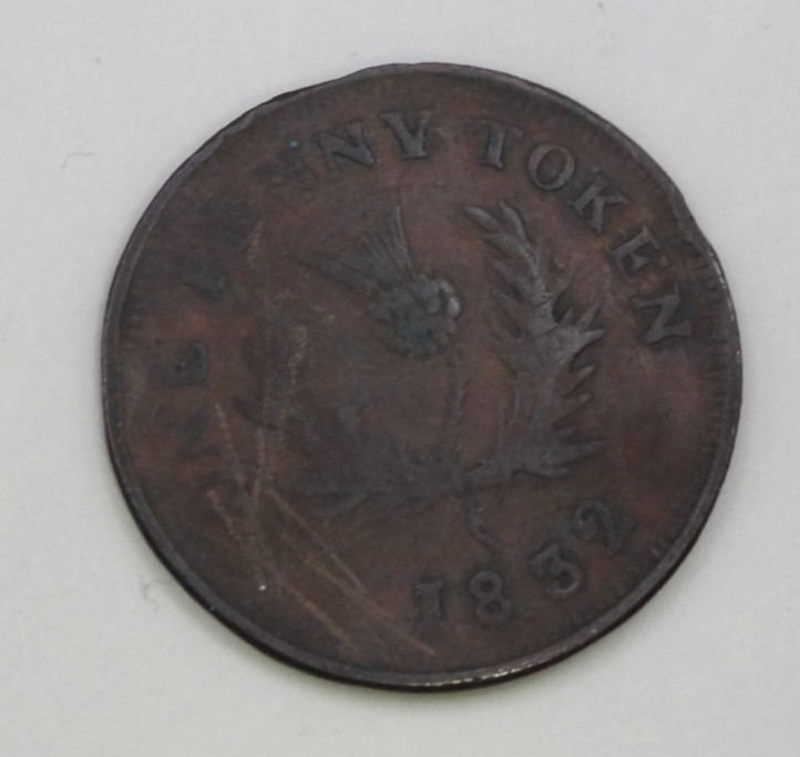 1832 Nova Scotia Penny Token
