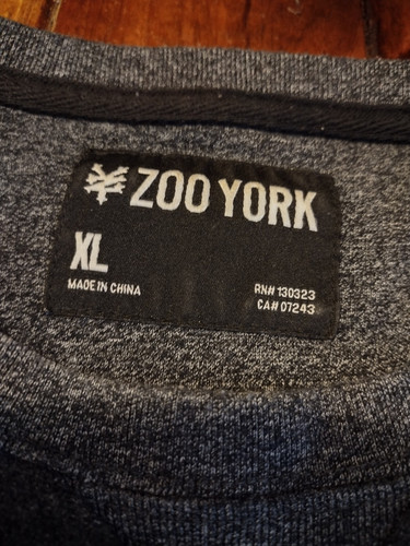 Zoo York Sweater Sweatshirt Striped Blue Black Gray Skateboard Size XL - Picture 3 of 9