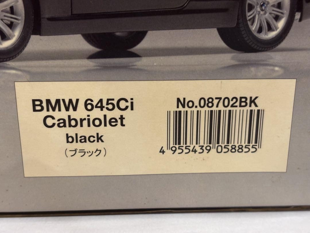 BMW 645Ci E63 black cabriolet KYOSHO 1/18 664462 | eBay