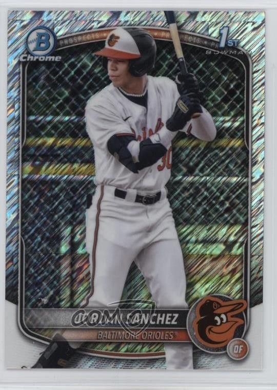 2025 Bowman Chrome Prospects Shimmer Refractor Jordan Sanchez #BCP-208 19l7
