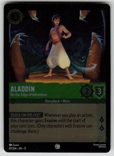 Aladdin On the Edge of Adventure Cold Foil Common Winterspell 81/204 Lorcana NM