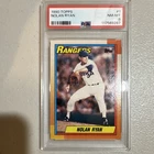 Topps 1990 Nolan Ryan #1 Rangers PSA 8 Graded Base Set Baseball Card