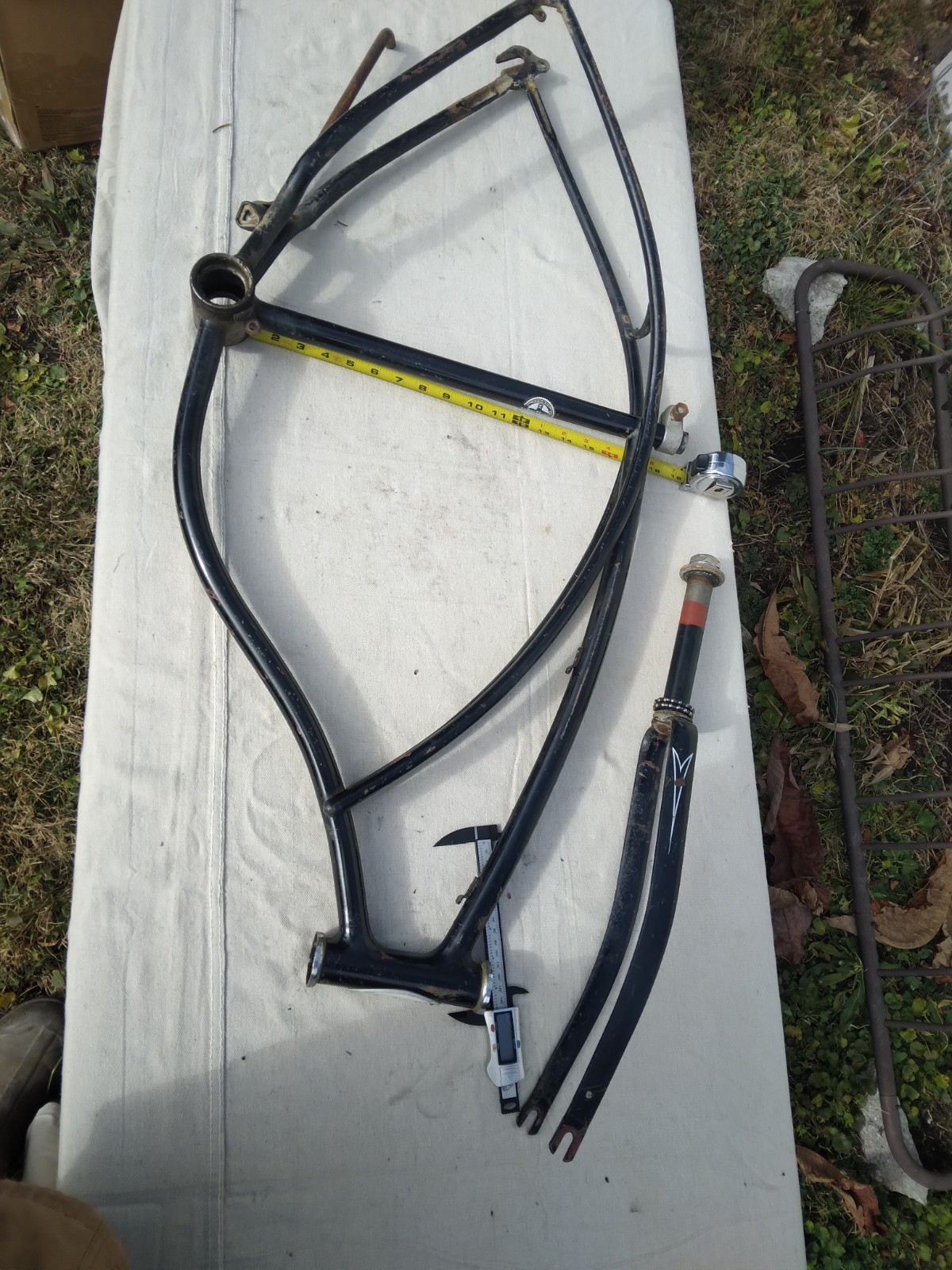 Flet Frame Schwinn Fleet frame and forks - 1964 klunker cruiser steel black | eBay