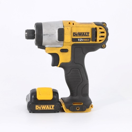DeWalt DCF815 Cordless ¼” 12V MAX Impact Driver Battery Included ...