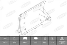 Mâchoire de frein Ford TAUNUS