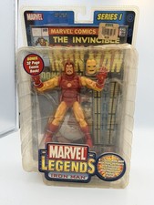 Marvel Legends Series 1 Iron Man Toy Biz 2002 Comic Display Stand Figure