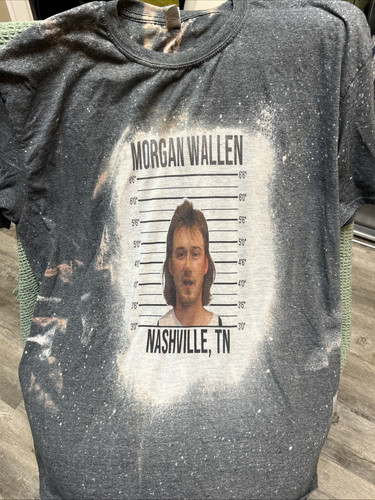 Morgan Wallen Mugshot T-Shirt Country Music Vintage Shirt Gildan 2XL - Picture 1 of 3