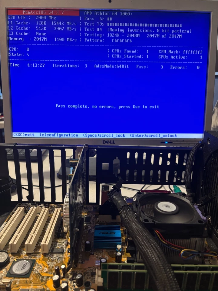 Sistema vintage ASUS K8V-X SE Athlon 64 3000+ 2 GB DDR FX5700LE AGP probado Foto 2 de 3