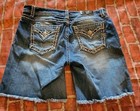 Miss Me Women's Mid-Rise Mid-Short Denim Shorts - Size 33 - Frayed Hem — photo 2