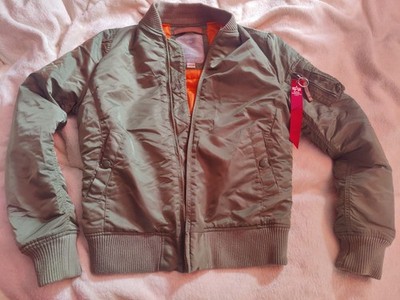 Alpha Industries MA 1 Bomber Jacke M grün 