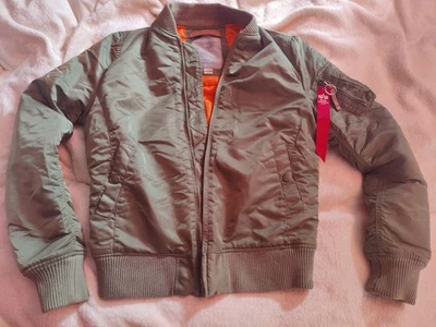 Alpha Industries MA 1 Bomber Jacke M grün  - Bild 1 von 4