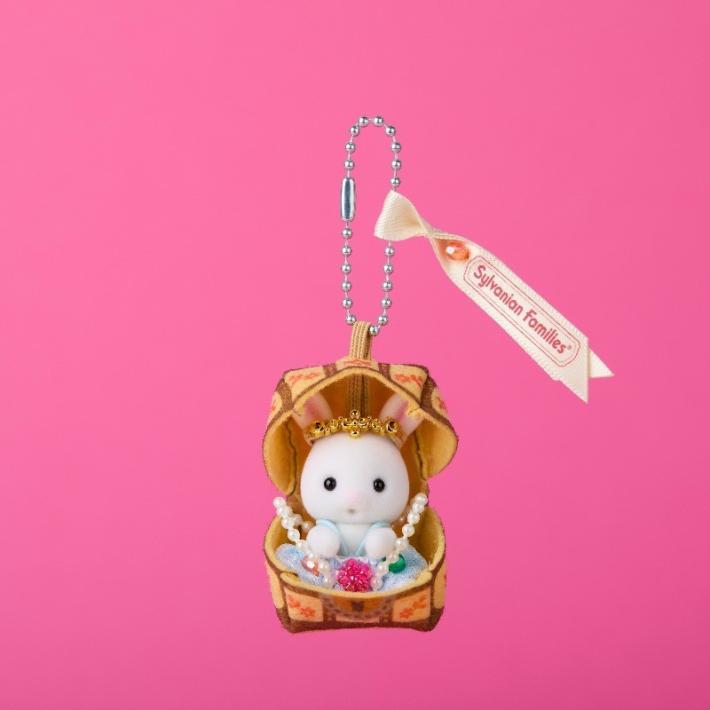 PSL Sylvanian Families White Rabbit Baby Keychain Treasure