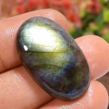 Grey Labradorite Oval 28Ct 28X16X6mm Natural Loose Gemstone Gift