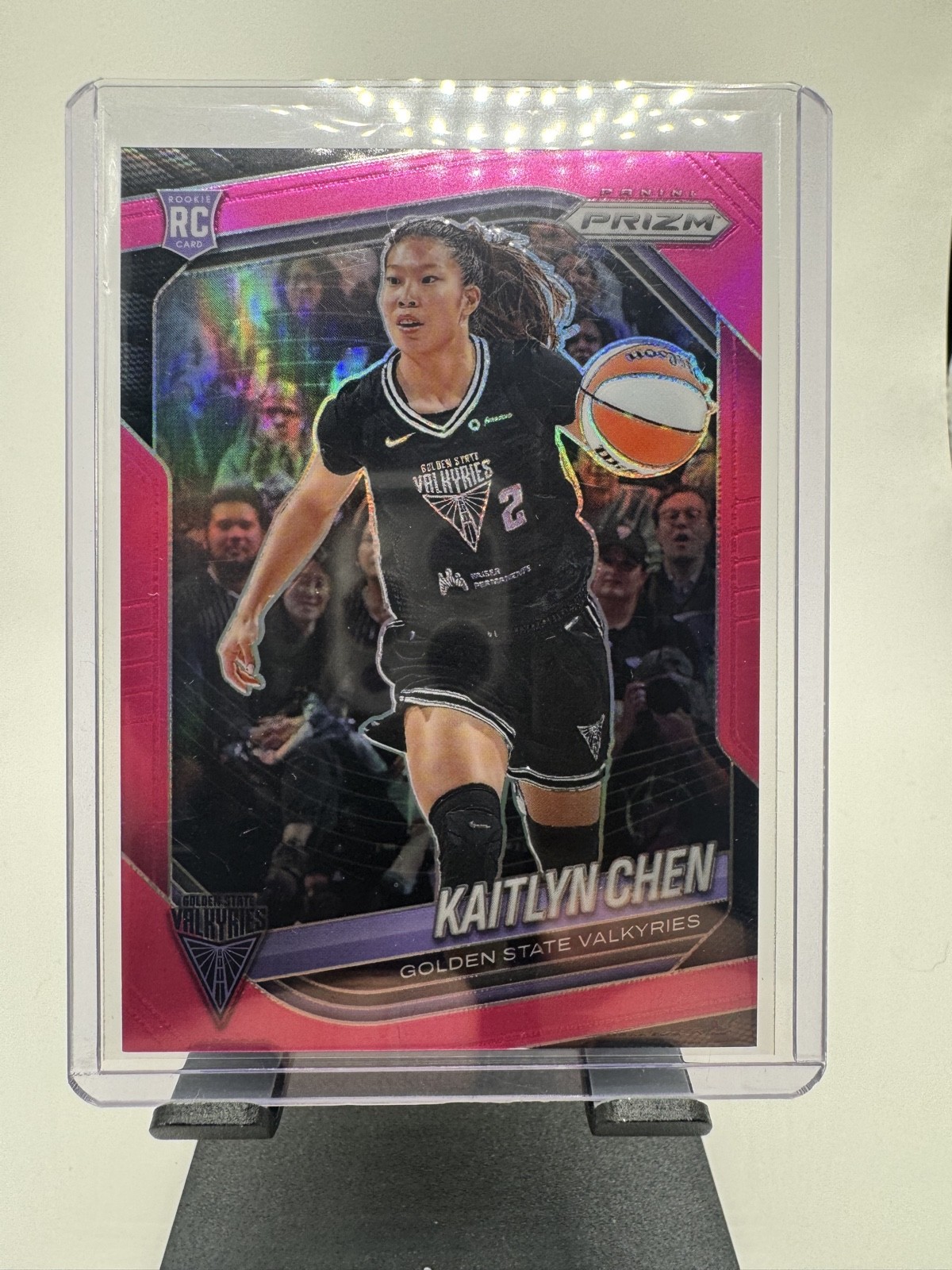2025 Panini Prizm WNBA - Kaitlyn Chen #100 Pink Prizm /175 (RC)