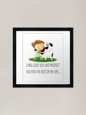 Loyal Friend Gerahmter Kunstdruck Gerahmtes Wandbild Poster Leinwanddruck Bild
