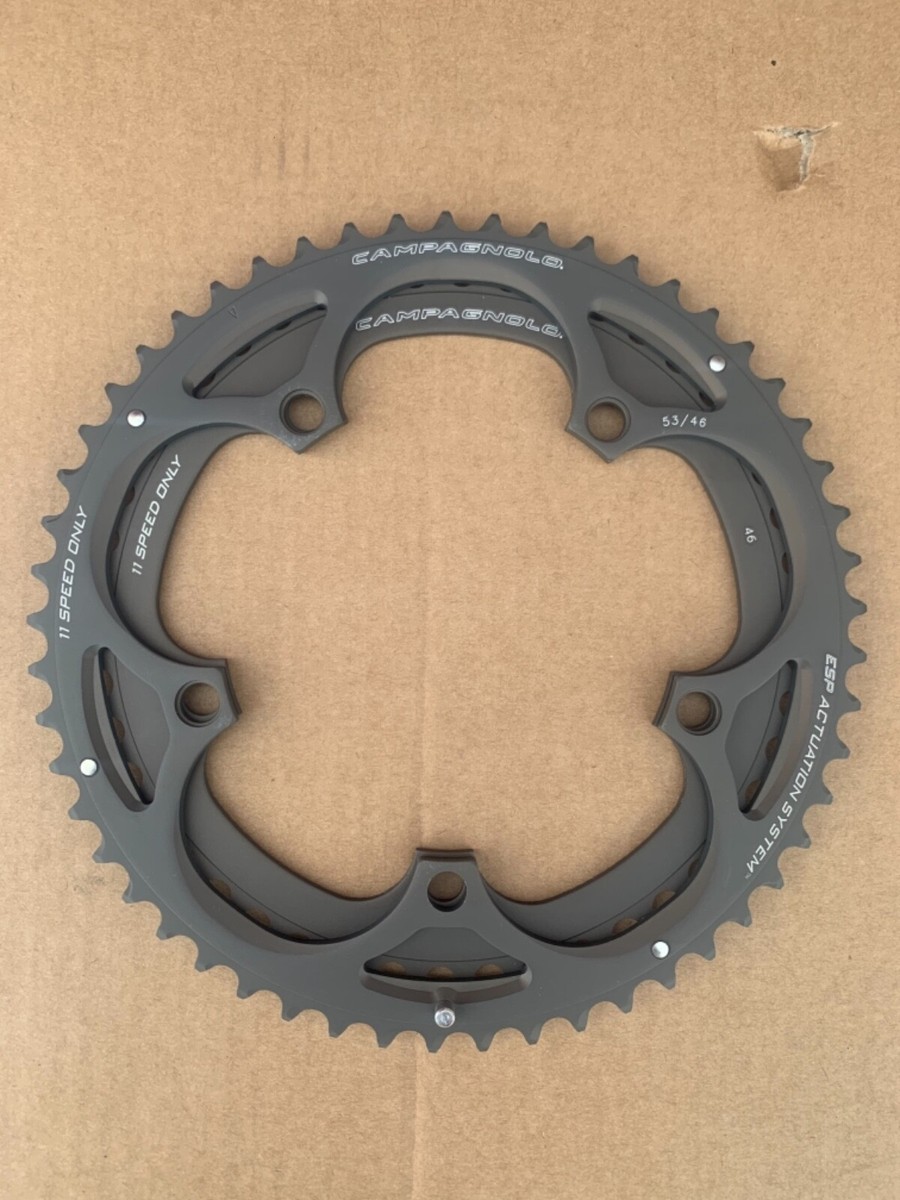 Campagnolo Record 11s Time Trial Triathlon Bike Chainrings Bolt 53 46