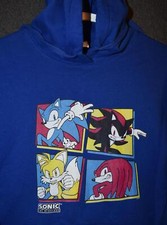 Sonic the Hedgehog Men's M Pullover Hoodie Blue Shadow Tails