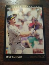 1993 Score Mark McGwire #58 Pinnacle Oakland Athletics Baseball Card