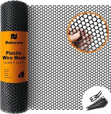 15.8IN x 19.7FT Black Plastic Fencing for Garden and Work Sites Snake Barrier... 1.27 per foot