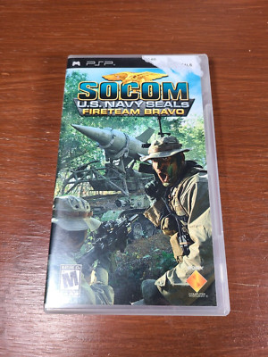 Socom US Navy Seals Fireteam Bravo (Sony PSP, 2005) Tested + Working Black Label