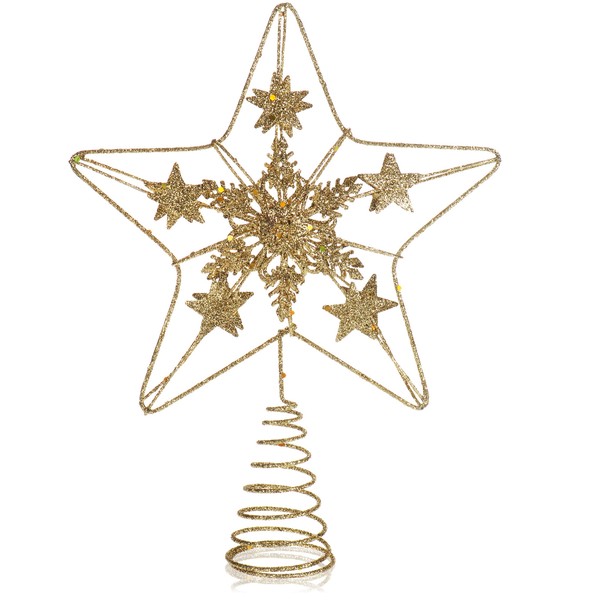 Deko Stern Weihnachten - Weihnachtsdekoration Stern Aus Metall - 24,5 Cm-image