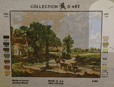 Printed needlepoint canvas 30x40cm   Farm Canvas Only Rto