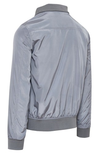 GIUBBOTTO GIACCA UOMO CASUAL GRIGIO SLIM FIT ESTIVO GIUBBINO MOTO IMPERMEABILE - Foto 3 di 3