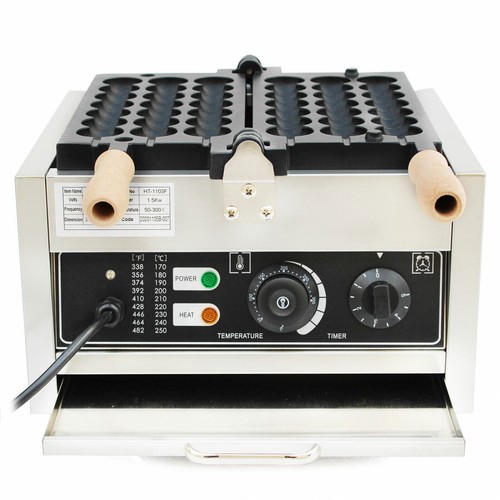Commercial Electric 42pcs Donut Ball Waffle Maker Steel Baker Machine Nonstick - Picture 2 of 12
