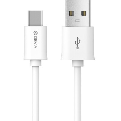 DEVIA Ladekabel USB Typ C Schnell Datenkabel für Handy Schnellladekabel 1m 2,1A