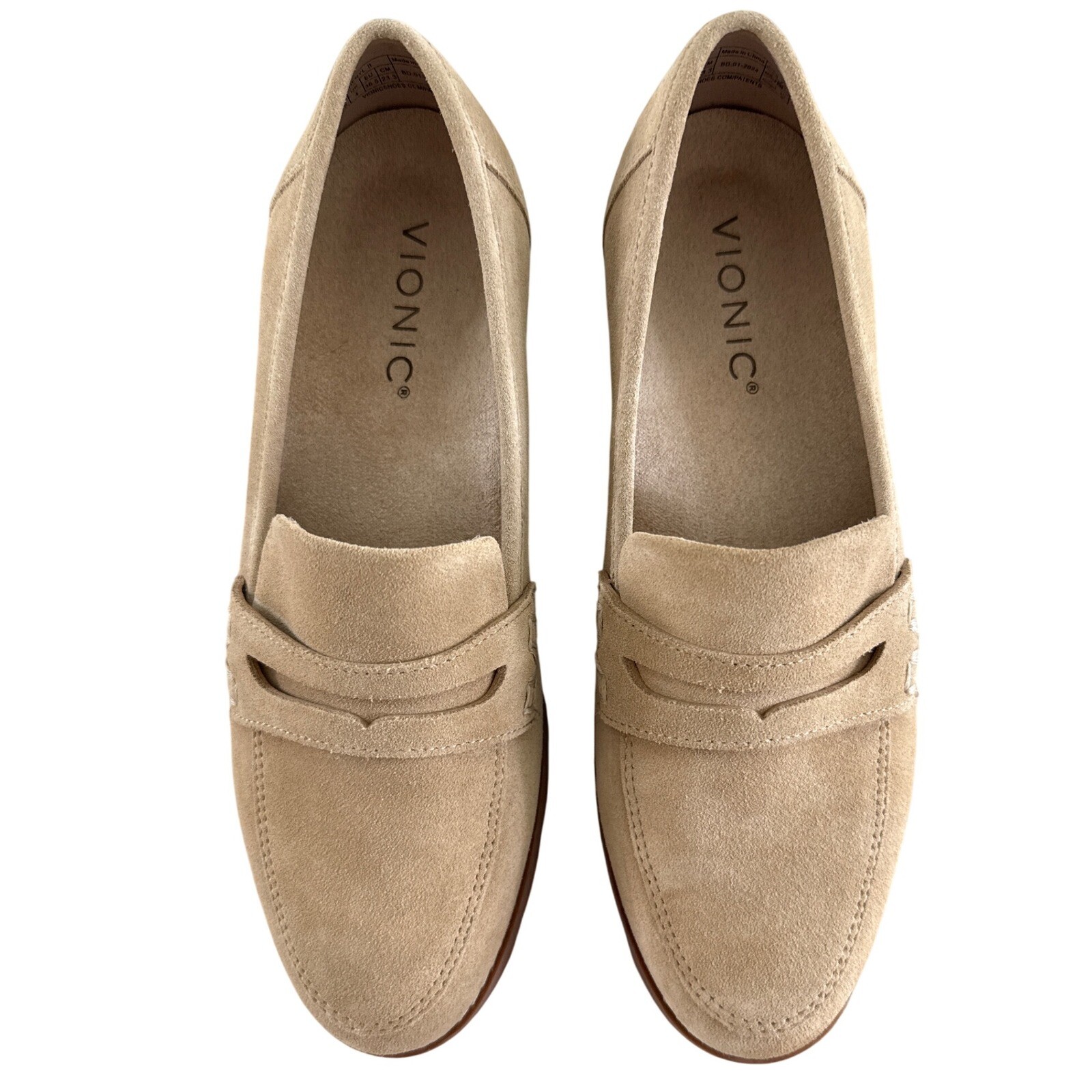 SAOLA Mocassini Vionic Cheryl II scamosciati marroni suola a strappo scarpe comode antiscivolo 6 5