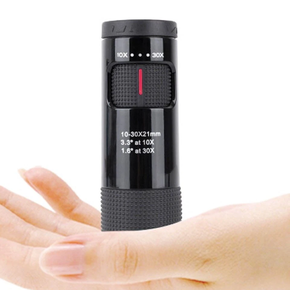 Mini Monocular 10-30X21 Zoom Telescope Portable Spotting Scope Camping Hiking - Image 4 of 4