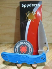 New Spyderco Endura 4 Lockback Full Flat Ground VG-10 Pocket Knife -C10FPBL