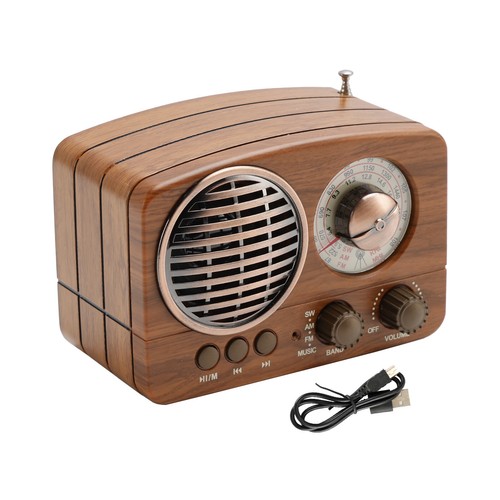 Retro-Style Decorative Radio Mini Portable Music Player Bluetooth Speaker Radio - Picture 18 of 19