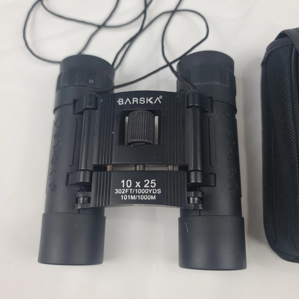 Barska  Compact Binoculars 10x25mm  302Ft Rubber Armoring Case Strap - Image 3 of 4