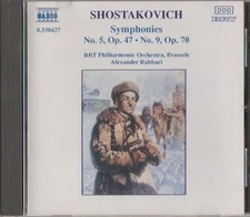 C.D.MUSIC  D341    SHOSTAKOVICH : SYMPHONIES No.5,Op.47 - No.9,Op.70   CD