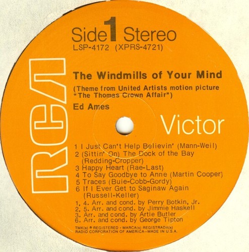 Ed Ames - The Windmills Of Your Mind - COUNTRY *SEALED* - Picture 3 of 4