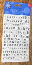 Mrs Grossman's Lower Case Silver Alphabet Letters Alpha 2shts Scrapbook Stickers