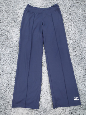Mizuno Pants Womens S Blue Lightweight Performance Dry Lite Flared Elastic Waist
