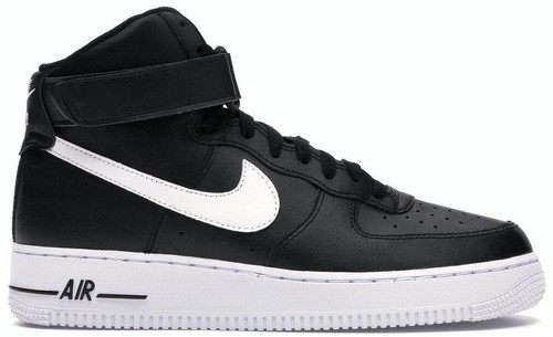 Size 13 - Nike Air Force 1 Black & Blue High Top Elephant Print 2012 Preowned Size 13 - Nike Air Force 1 Black & Blue High Top Elephant  main image 2