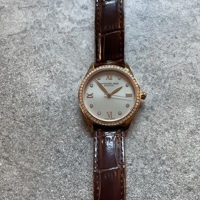 Stuhrling Womens Swiss Quartz Watch 36mm Rose Gold Tone Case  display picture 3